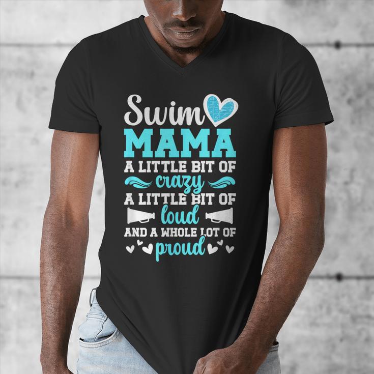 Swim Mama Proud Swimming Mom Of A Swimmer Mother Swim Mom Men's V-Neck T-Shirt Swim Mama Proud Swimming Mom Of A Swimmer Mother Swim Mom Men's V-Neck T-Shirt