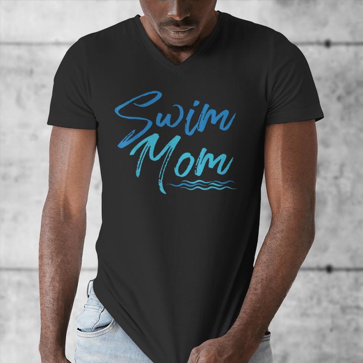 Swim Mom Swimming Cute Men's V-Neck T-Shirt Swim Mom Swimming Cute Men's V-Neck T-Shirt