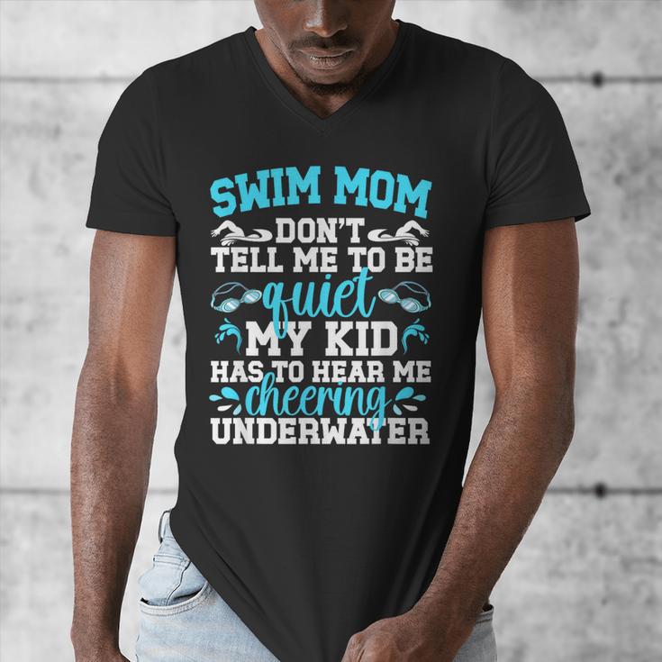 Swim Mom Swimming Mom Of A Swimmer Mama Men's V-Neck T-Shirt Swim Mom Swimming Mom Of A Swimmer Mama Men's V-Neck T-Shirt