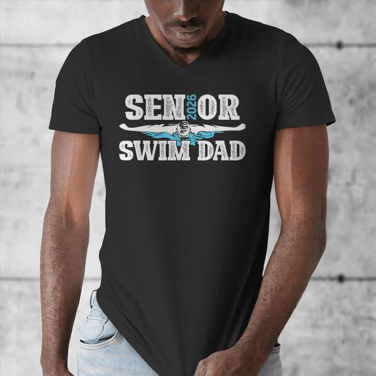 Swim Senior Dad 2026 Proud Swimming Senior Father 2026 Men's V-Neck T-Shirt Swim Senior Dad 2026 Proud Swimming Senior Father 2026 Men's V-Neck T-Shirt