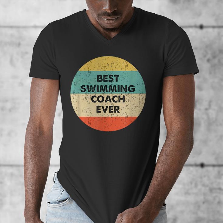Swimming Coach Men's V-Neck T-Shirt Swimming Coach Men's V-Neck T-Shirt