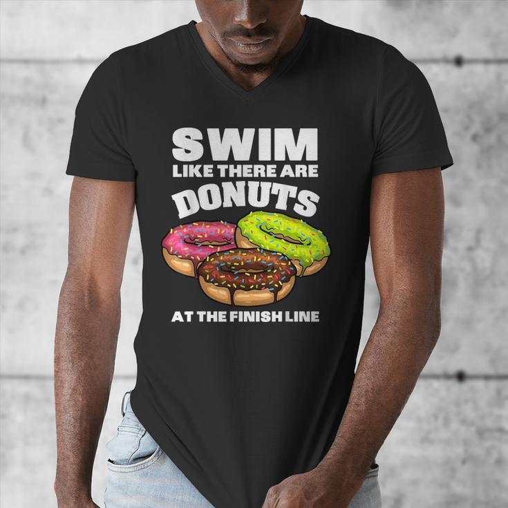 Swimming Donut Men Women Swimmer Sports Athlete Men's V-Neck T-Shirt