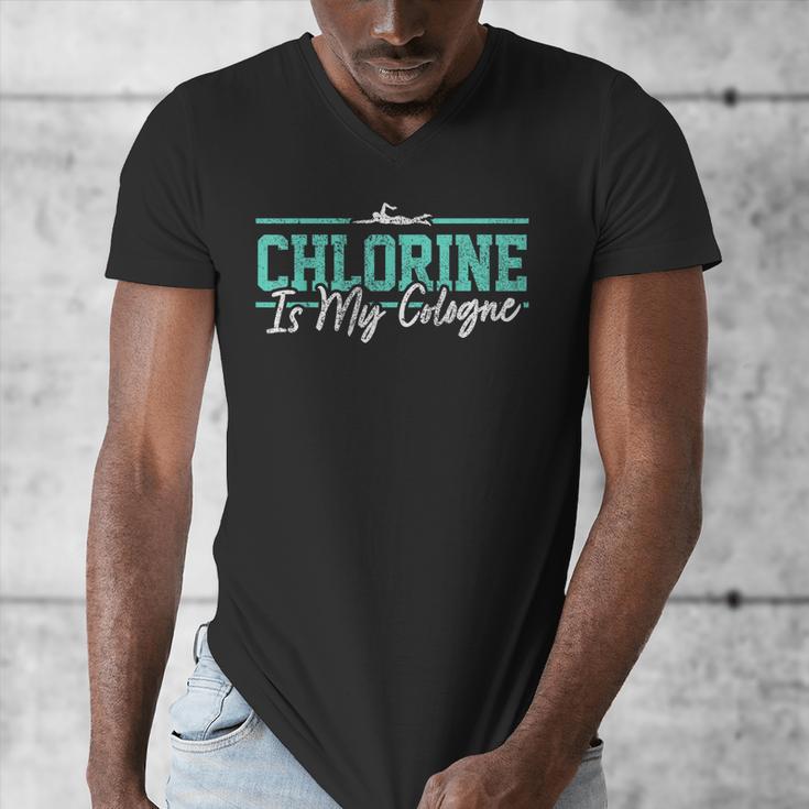 Swimming Humor Swimmer Chlorine Joke Swim Men's V-Neck T-Shirt Swimming Humor Swimmer Chlorine Joke Swim Men's V-Neck T-Shirt
