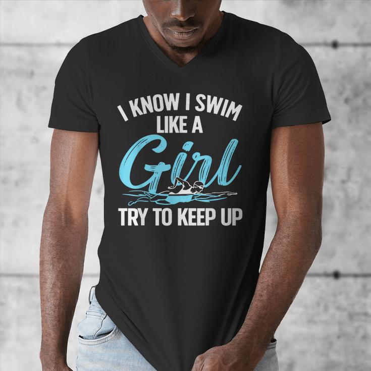 Swimming For Men Women Kids Swimmer Swim Lovers Men's V-Neck T-Shirt Swimming For Men Women Kids Swimmer Swim Lovers Men's V-Neck T-Shirt