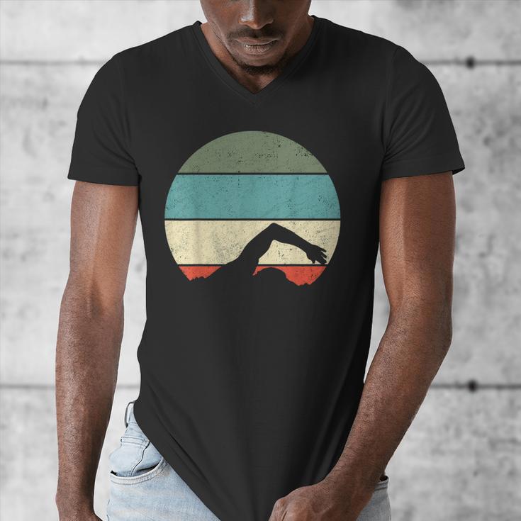 Swimming Men's V-Neck T-Shirt