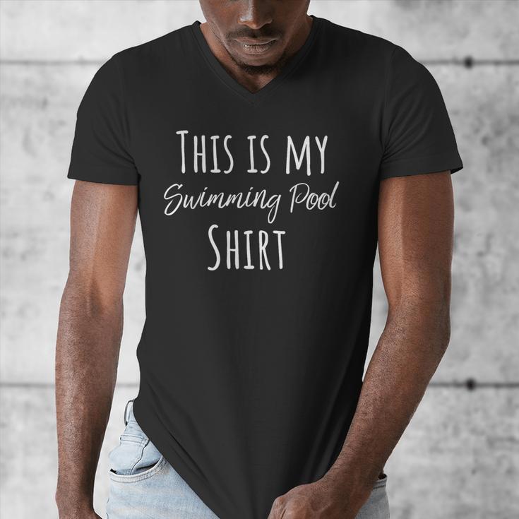 This Is My Swimming Pool Summer Swim Tee T-Shirt Men's V-Neck T-Shirt This Is My Swimming Pool Summer Swim Tee T-Shirt Men's V-Neck T-Shirt