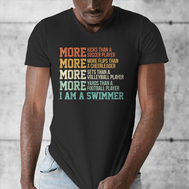 Swimming Saying Swim Swimmer Men's V-Neck T-Shirt