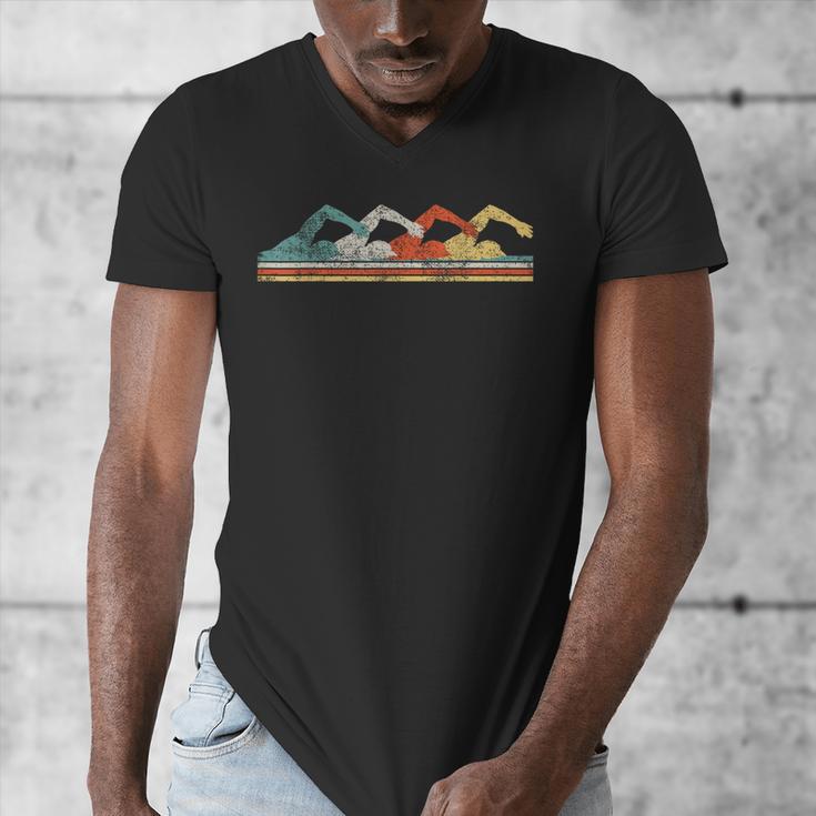 Swimming Swimmer Men's V-Neck T-Shirt