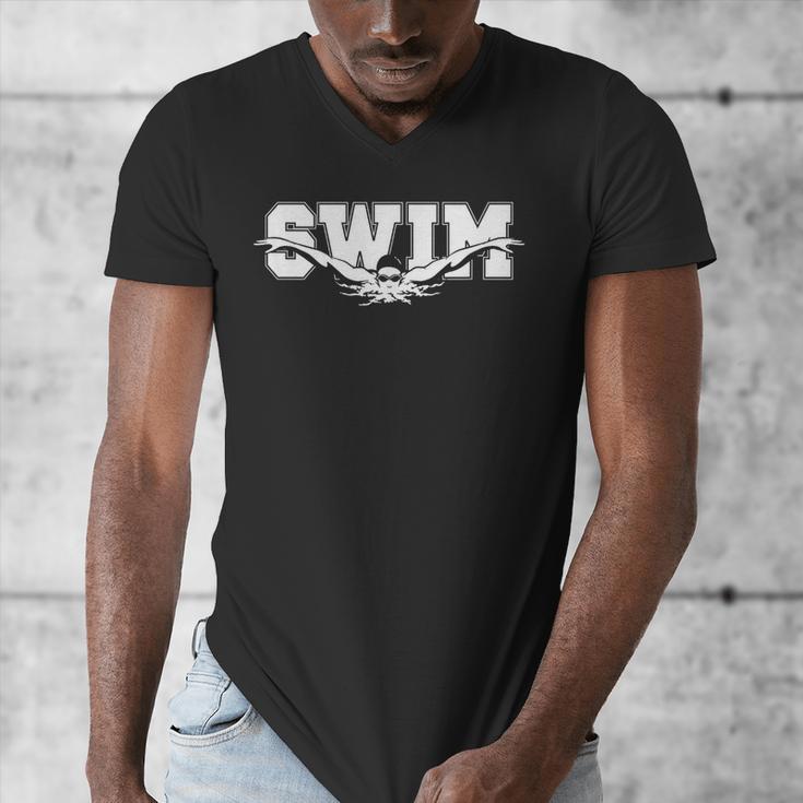 Swimming For Swimmers Competitive Athletes Men's V-Neck T-Shirt