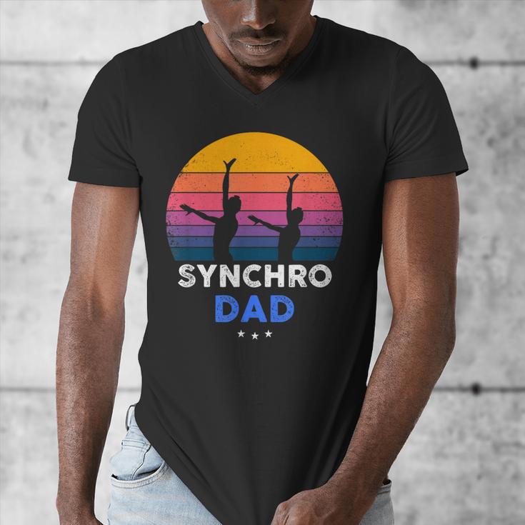 Synchronized Swimming Synchro Dad Men's V-Neck T-Shirt Synchronized Swimming Synchro Dad Men's V-Neck T-Shirt