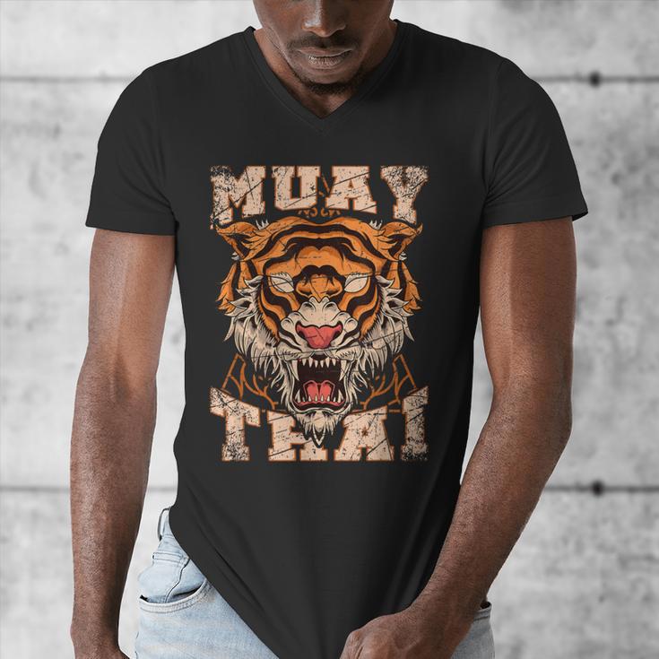 Tiger Asia Ninja Muay Thai Men's V-Neck T-Shirt