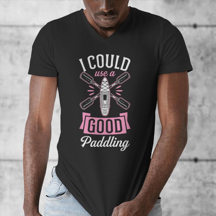 I Could Use A Good Paddling River Lake Canoe Kayak Men's V-Neck T-Shirt