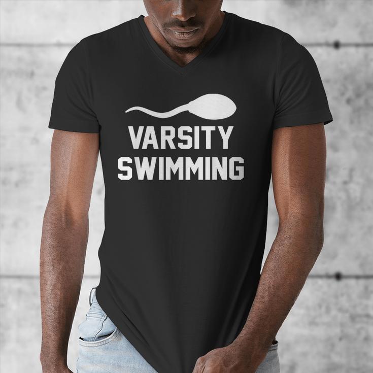 Varsity Swimming For Men Women Men's V-Neck T-Shirt