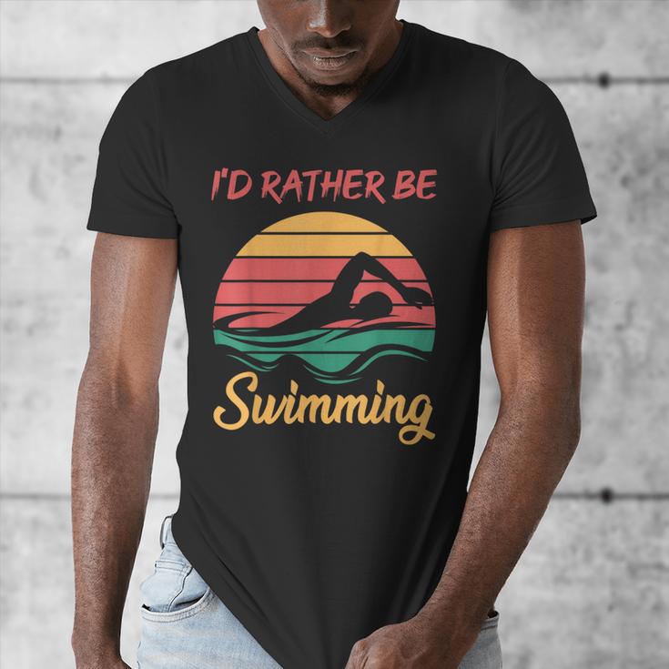 Water Rat Water Sports Hobby Swimming Club Swimming Men's V-Neck T-Shirt