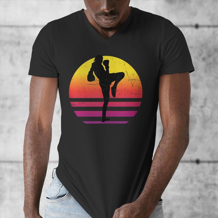 Women's Thai Boxer Thai Boxing Muay Thai Men's V-Neck T-Shirt Women's Thai Boxer Thai Boxing Muay Thai Men's V-Neck T-Shirt