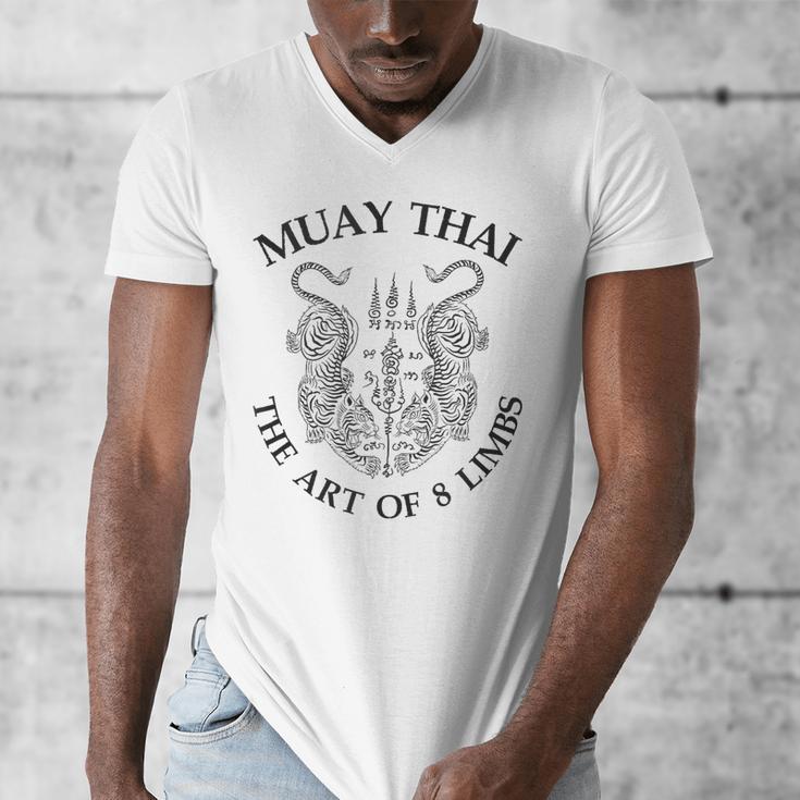 The Art Of 8 Limbs Muay Thai Men's V-Neck T-Shirt The Art Of 8 Limbs Muay Thai Men's V-Neck T-Shirt