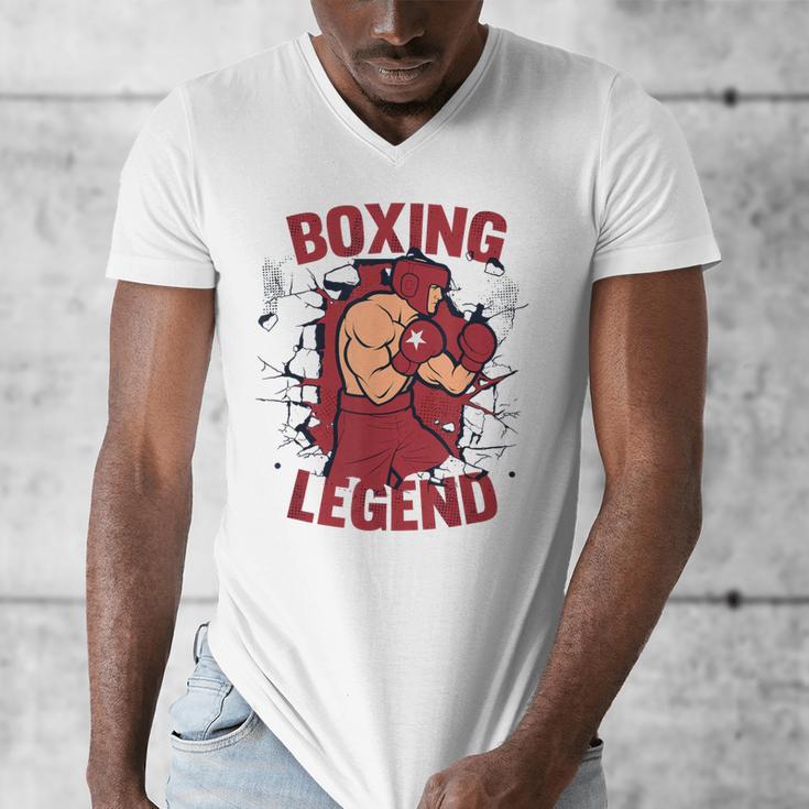Boxing Legend Professional Boxer Muay Thai Boxing Men's V-Neck T-Shirt Boxing Legend Professional Boxer Muay Thai Boxing Men's V-Neck T-Shirt