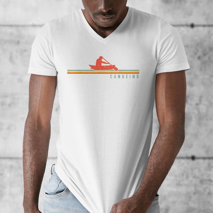 Canoe Canoeing Retro Vintage Canoeing Men's V-Neck T-Shirt Canoe Canoeing Retro Vintage Canoeing Men's V-Neck T-Shirt
