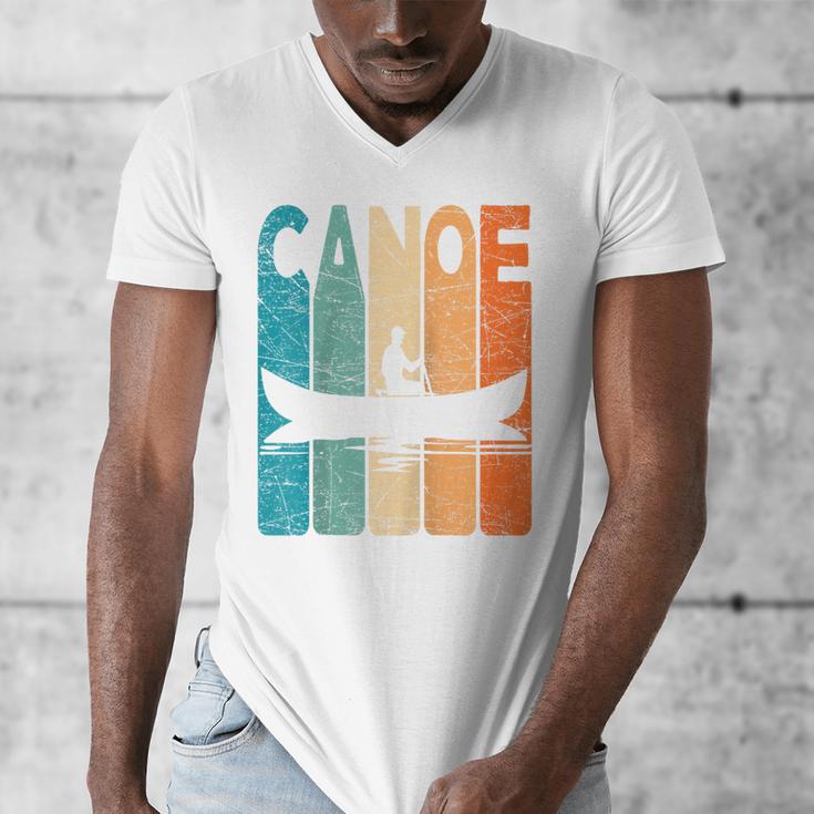 Canoe Vintage Canoeing Retro Canoe Paddling Raglan Baseball Tee Men's V-Neck T-Shirt Canoe Vintage Canoeing Retro Canoe Paddling Raglan Baseball Tee Men's V-Neck T-Shirt