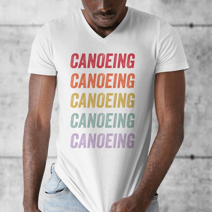 Canoeing Sweatshirt Men's V-Neck T-Shirt Canoeing Sweatshirt Men's V-Neck T-Shirt