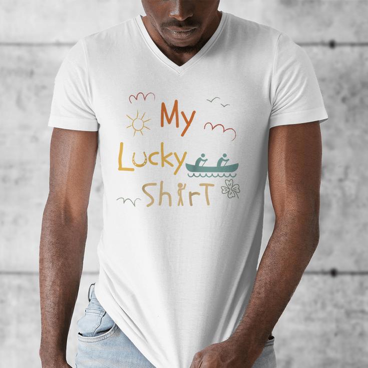Canoes 2 Person Canadian Kayaks Vintage Canoeist Canoes Raglan Baseball Tee Men's V-Neck T-Shirt Canoes 2 Person Canadian Kayaks Vintage Canoeist Canoes Raglan Baseball Tee Men's V-Neck T-Shirt
