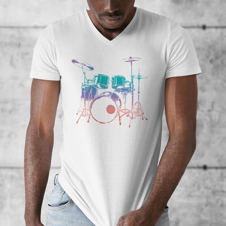 Drum Kit Drummer Graphic Sweatshirt Men's V-Neck T-Shirt Drum Kit Drummer Graphic Sweatshirt Men's V-Neck T-Shirt