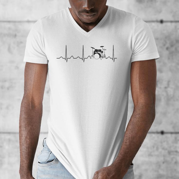 Drum Kit Set Drummer Men's V-Neck T-Shirt Drum Kit Set Drummer Men's V-Neck T-Shirt
