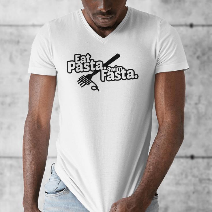 Eat Pasta Swim Fasta Swimmer Tshirt Swimming Men's V-Neck T-Shirt