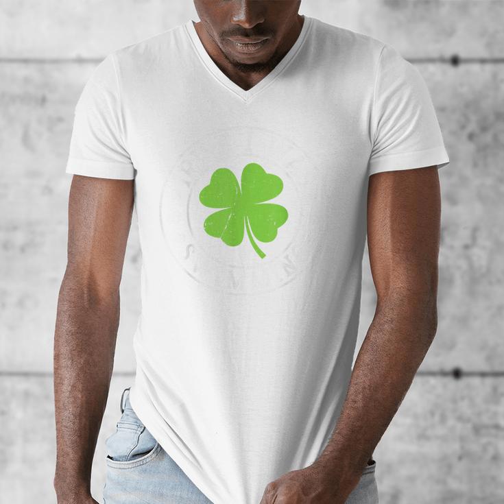 Irish I Was Swimming Shamrock St Patrick's Day Swimmer Men's V-Neck T-Shirt Irish I Was Swimming Shamrock St Patrick's Day Swimmer Men's V-Neck T-Shirt