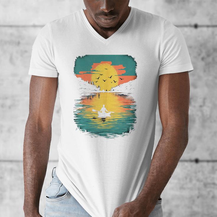 Kayak Kayak Canoe Lake Kayak Canoeing Sleeveless Men's V-Neck T-Shirt