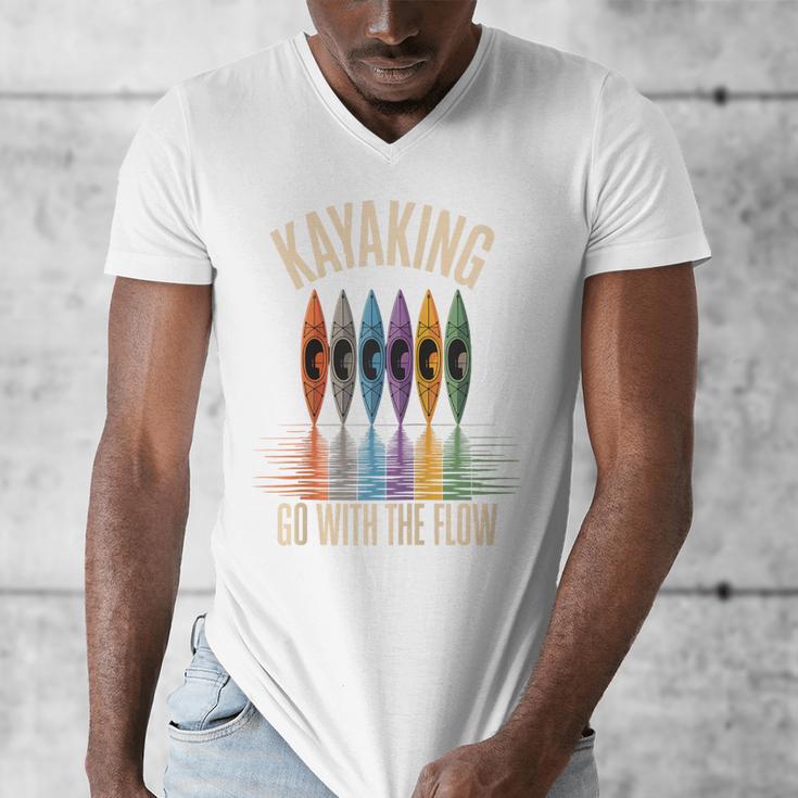 Kayak And Canoe Lake Fun Raglan Baseball Tee Men's V-Neck T-Shirt Kayak And Canoe Lake Fun Raglan Baseball Tee Men's V-Neck T-Shirt