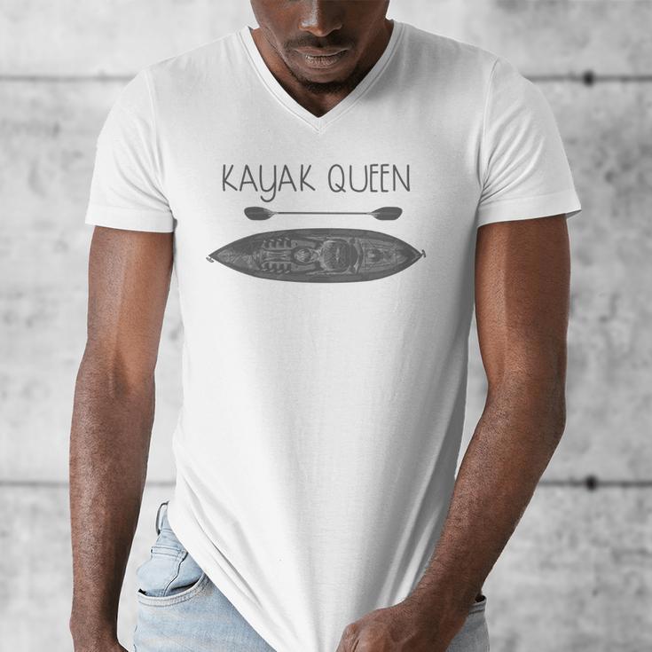Kayak Queen Fun Kayak And Canoe Paddler Men's V-Neck T-Shirt Kayak Queen Fun Kayak And Canoe Paddler Men's V-Neck T-Shirt