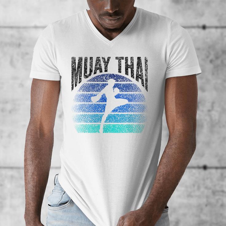 Muay Thai Hobby Fighter Martial Arts Boxing Men's V-Neck T-Shirt
