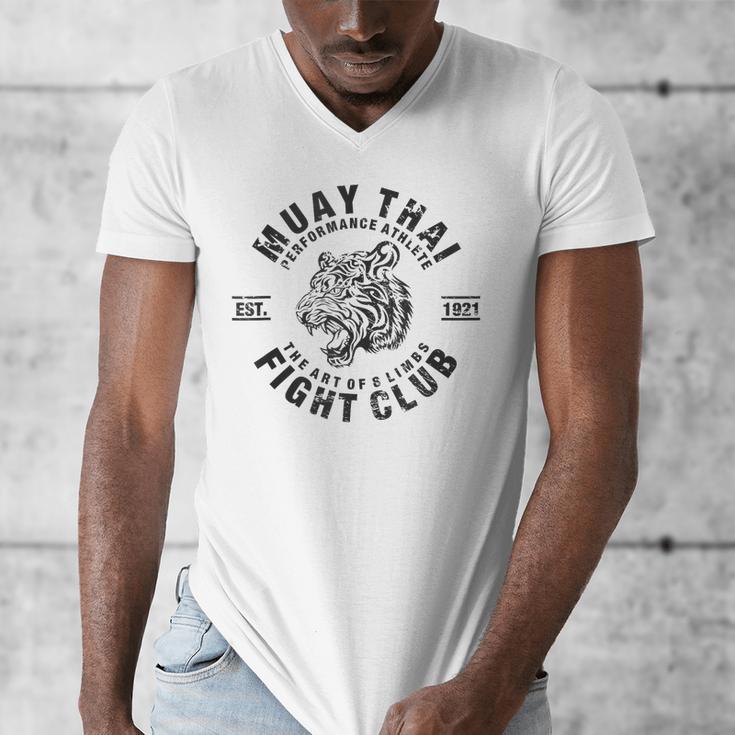 Muay Thai Kickboxing Eight Art MMA Men's V-Neck T-Shirt