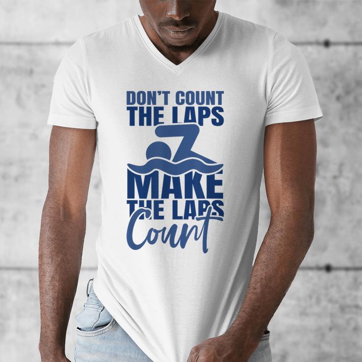 Swimmer Saying Swimming Motivation Professional Swimmer Men's V-Neck T-Shirt
