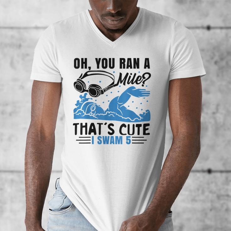 Swimmer Swimming Men's V-Neck T-Shirt