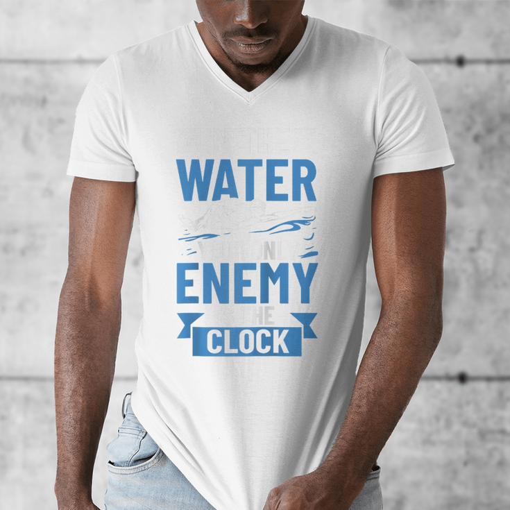 Swimming Enthusiast Swimming Expert Swimming Lover Swimmer Raglan Baseball Tee Men's V-Neck T-Shirt Swimming Enthusiast Swimming Expert Swimming Lover Swimmer Raglan Baseball Tee Men's V-Neck T-Shirt