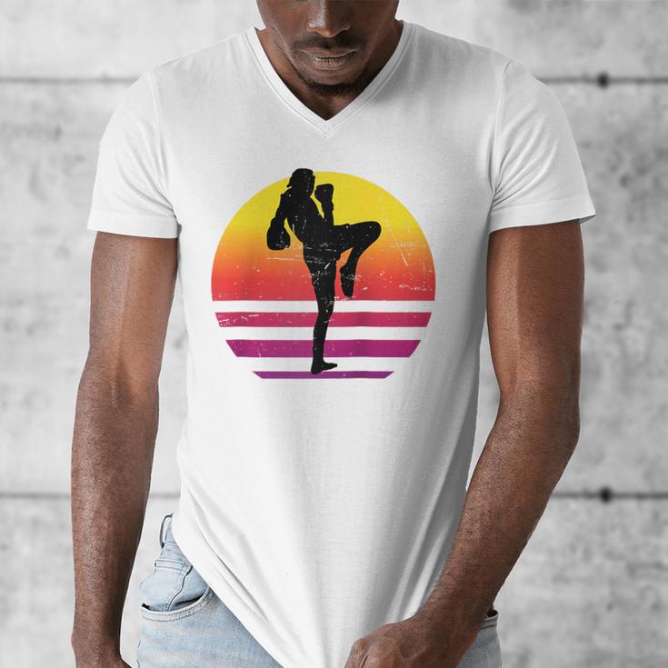 Women's Thai Boxer Thai Boxing Muay Thai Raglan Baseball Tee Men's V-Neck T-Shirt Women's Thai Boxer Thai Boxing Muay Thai Raglan Baseball Tee Men's V-Neck T-Shirt