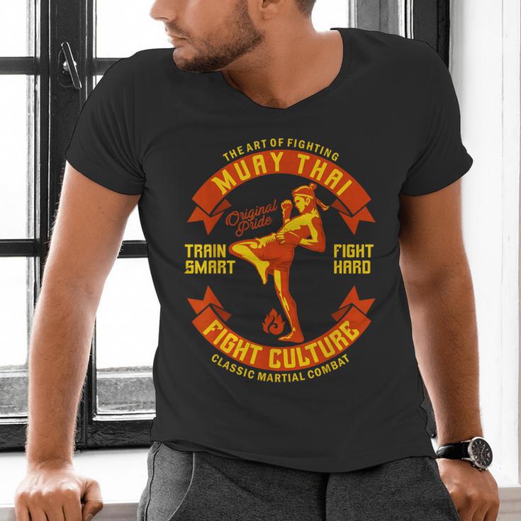 The Art Of Fighting Culture Muay Thai Men's V-Neck T-Shirt
