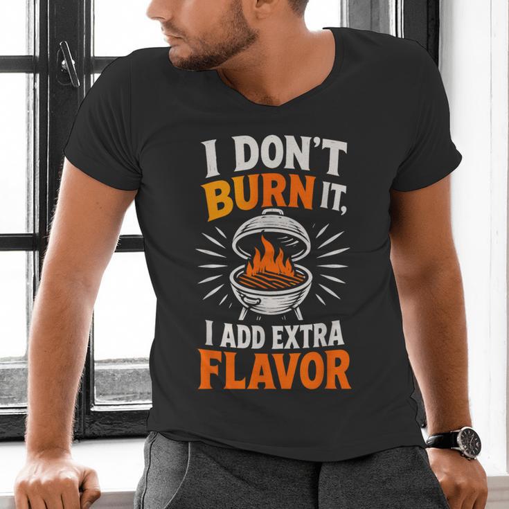 Backyard Pitmaster Father BBQ Dad Griller Men's V-Neck T-Shirt