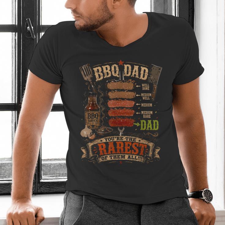 BBQ Shirt Steak BBQ Dad You'Re The Rarest Of Them All Men's V-Neck T-Shirt