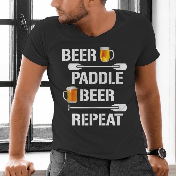 Canoe Kayak Tees Beer Paddle Repeat T-Shirt Men's V-Neck T-Shirt Canoe Kayak Tees Beer Paddle Repeat T-Shirt Men's V-Neck T-Shirt