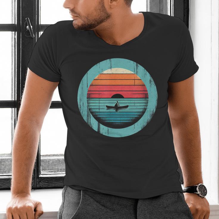Canoe Sunset Men's V-Neck T-Shirt