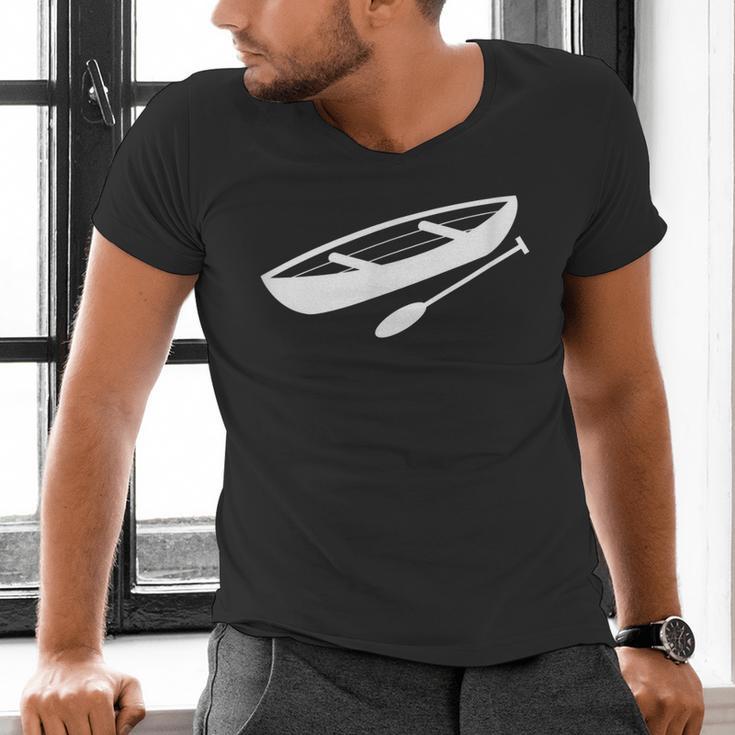 Canoeing Kayaking Canoe Tshirt Men's V-Neck T-Shirt