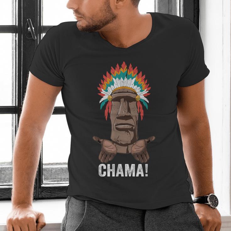 Chama Paotan MMA Fan JJB Boxing Muay Thai Kickboxing Men's V-Neck T-Shirt