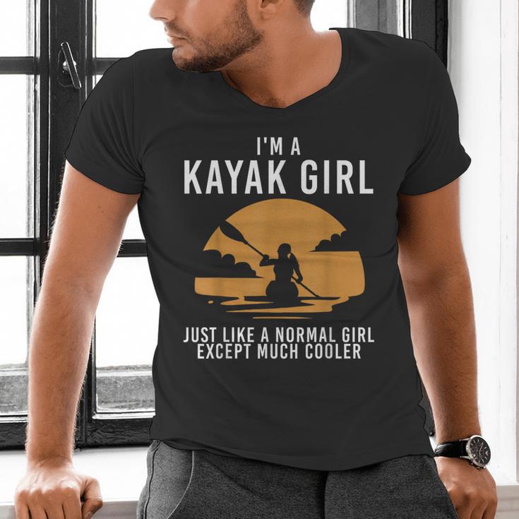 Cool Kayak For Women Girls Kayaker Canoe Kayaking Paddle Oar Men's V-Neck T-Shirt Cool Kayak For Women Girls Kayaker Canoe Kayaking Paddle Oar Men's V-Neck T-Shirt
