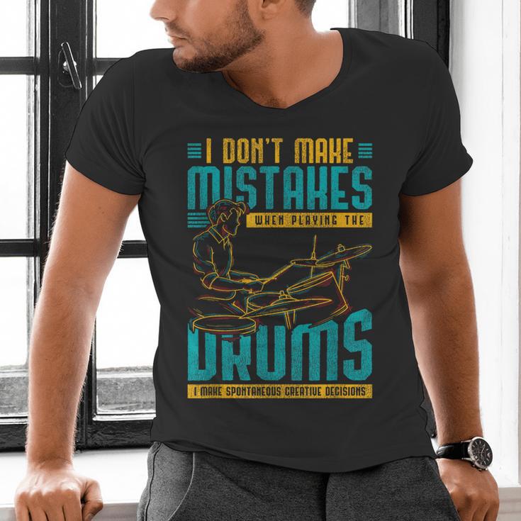 Drummer Drummer Drum Kit Men's V-Neck T-Shirt Drummer Drummer Drum Kit Men's V-Neck T-Shirt