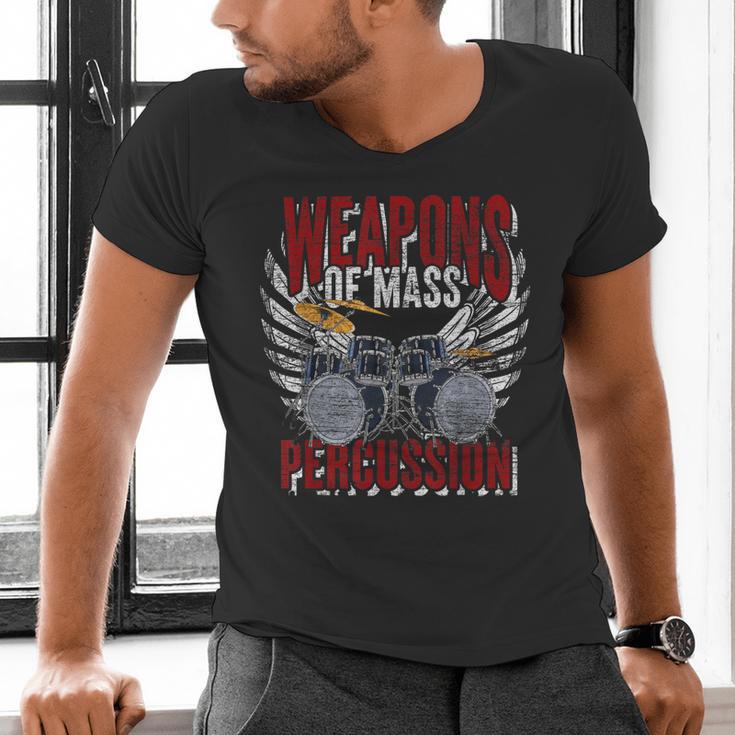 Drummer Rock Drummer Drum Kit Men's V-Neck T-Shirt Drummer Rock Drummer Drum Kit Men's V-Neck T-Shirt
