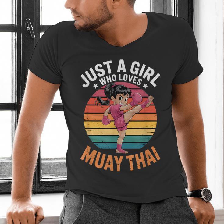 Girls Muay Thai Men's V-Neck T-Shirt