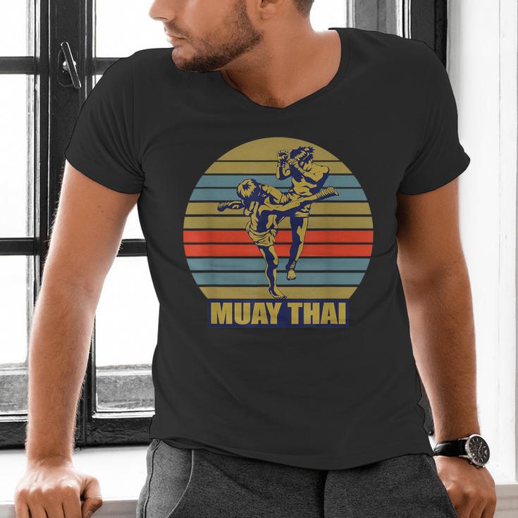 Great Muay Thai Kickboxing Martial Artist Thailand Men's V-Neck T-Shirt Great Muay Thai Kickboxing Martial Artist Thailand Men's V-Neck T-Shirt